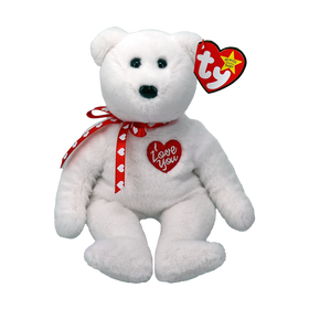 TY Scarlett White Bear