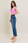 HW Vintage Wash Release Hem Kick Flare
