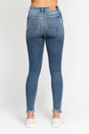 HW Skinny W/Destroy & Shark Bit Hem