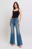 MR Tummy Control Vintage Wash & Back Shield Pkts Flare
