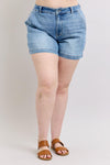 HW Denim Trouser Shorts