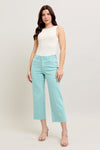 HW Garment Dyed Raw Hem Crop Wide