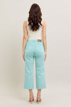 HW Garment Dyed Raw Hem Crop Wide