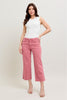 HW Garment Dyed Raw Hem Crop Wide