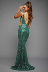 Emerald Ballgown W/Fitted Hourglass