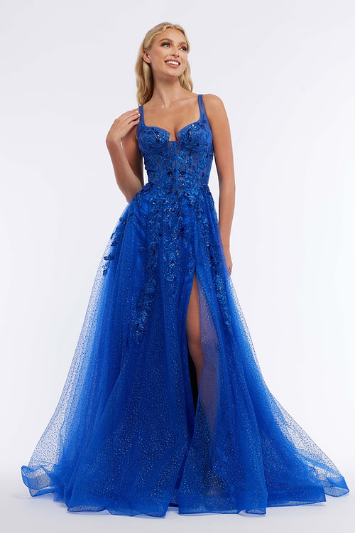 Royal Fitting Skirt W/Tulle Over Skirt