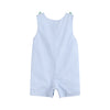 Light Blue Seersucker Watermelon Shortalls