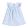 Light Blue Easter Bunny Ruffle Yoke Dress