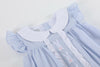 Light Blue Easter Bunny Ruffle Yoke Dress