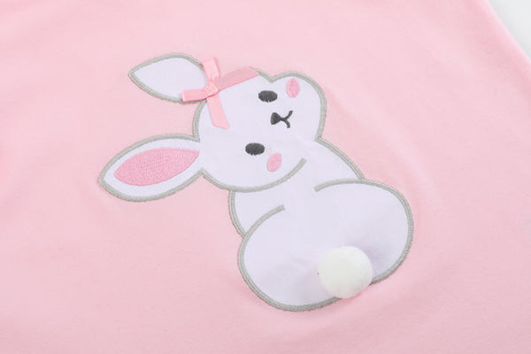Pink Bunny T-Shirt and Shorts Set