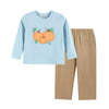 Blue Pumpkin Shirt and Brown Pants Set