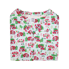 Jolly Journey Button Down Loungewear Set