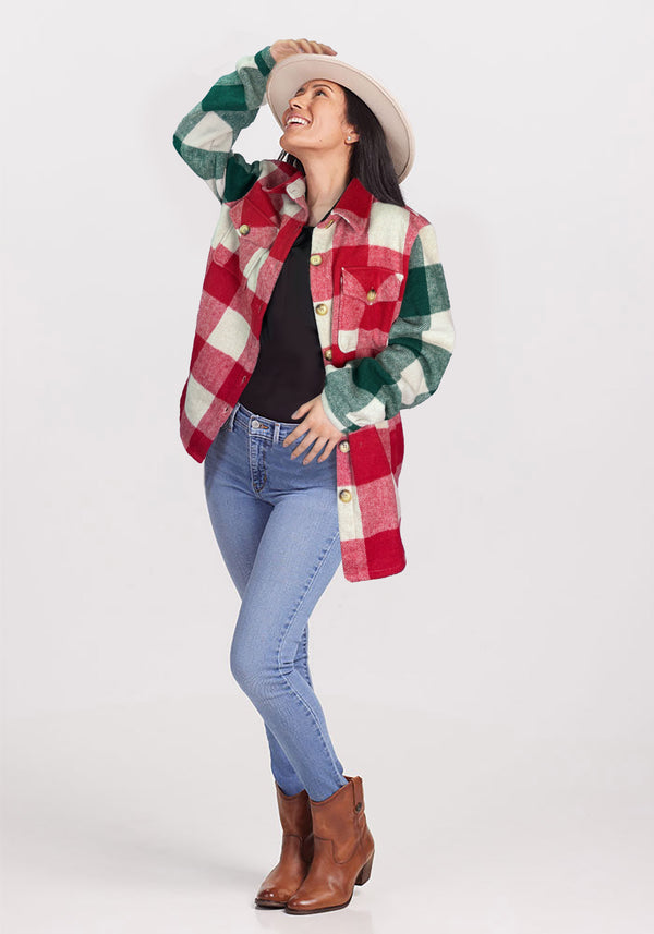 Holly & Pine Plaid Shacket