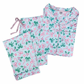 Sugarplum Wishes Button Down Loungewear Set