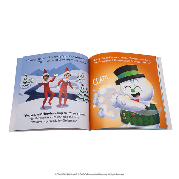 SnoStax™ Razzle the Snowman Plush and Book 4P