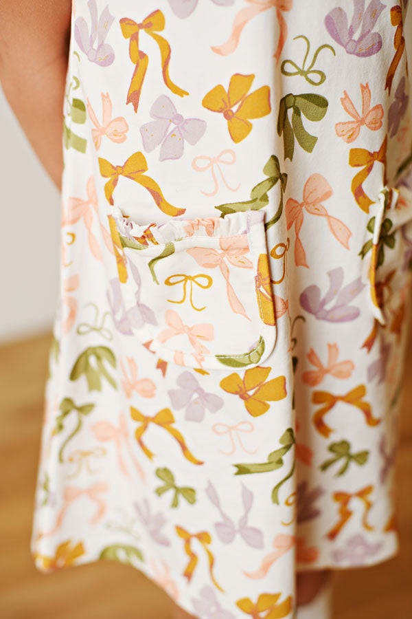 Swoon Baby Proper Bow-tiful Fall Dress
