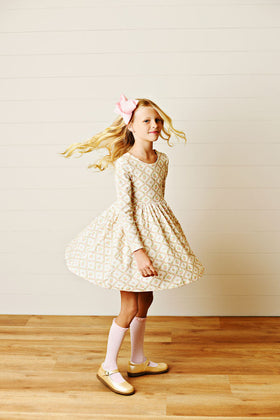 Swoon Baby Harvest Moon Pumpkin Ribbed Dress