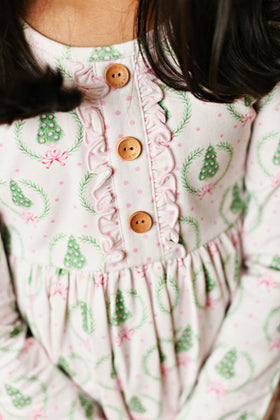 Swoon Baby Pink Christmas Bliss Pocket Dress
