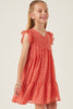 Girls Ditsy Floral Ruffle Tank Dress