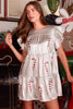 Sequin Christmas Candy Cane Mini Dress