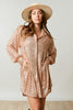 SEQUINS SHIRT DRESS