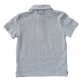 TOO COOL FOR SCHOOL POLO IN GRAY