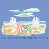 Girls Pro Performance Short Sleeve Fishing T-shirt in Coastline Blue Life's a Beach