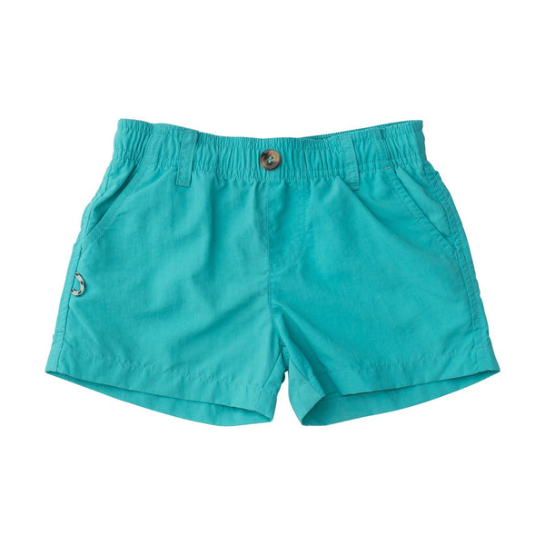 Boys' Outrigger Performance Short in Jaded Green