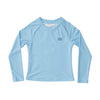 Boys' Reef Rashguard Swim Shirt in Solid Clear Sky Blue
