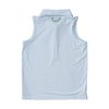 Girls Sleeveless Pro Performance Polo Shirt in Clear Sky Stripe