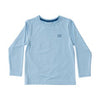 Kids Pro Performance Long Sleeve Fishing T-shirt in Clear Sky Blue Boykin Spaniel