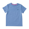 Girls Pro Performance Short Sleeve Fishing T-shirt in Coastline Blue Life's a Beach