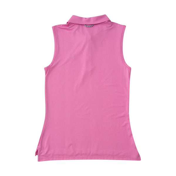 PRODOH Sleeveless Pro Performance Polo Shirt in Fuchsia Pink