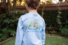 Kids Pro Performance Long Sleeve Fishing T-shirt in Clear Sky Blue Boykin Spaniel