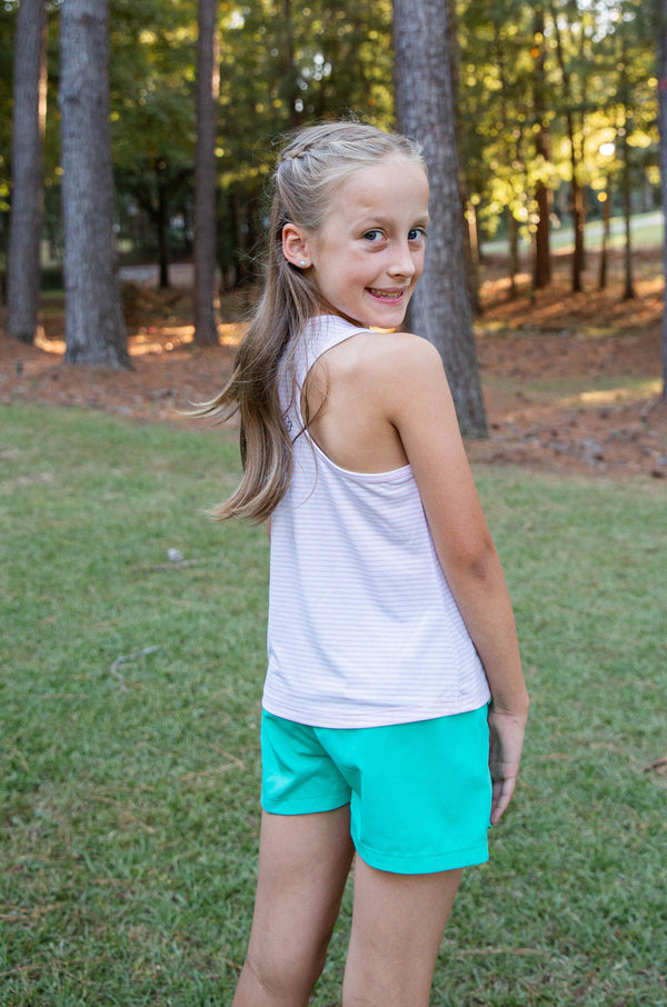 Girls' Beach Cruiser Short in Atlantis Green