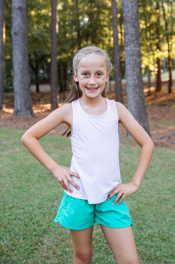 Girls' Beach Cruiser Short in Atlantis Green