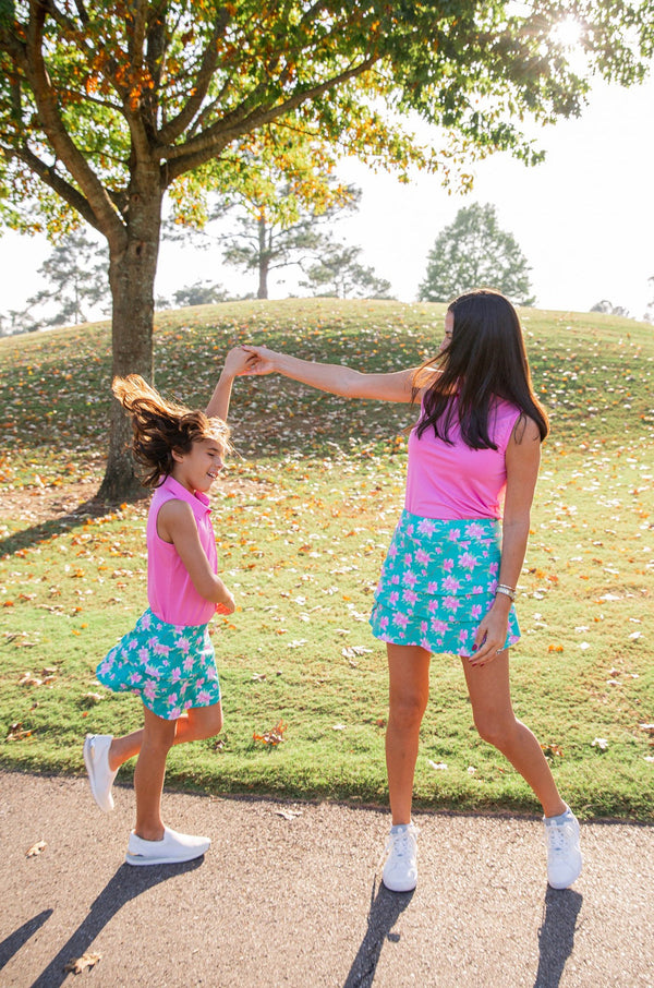 Starboard Swing Skort in Augusta Azalea Print