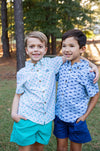 Boys' Outrigger Performance Short in Jaded Green
