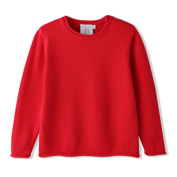 SWOON BABY GIRL FALL HOLIDAY ROLLED NECK SWEATER