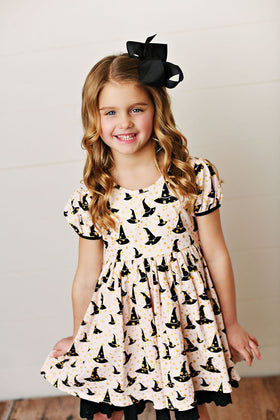 SWOON BABY GLITTER SPELLBOUND EYELET DRESS