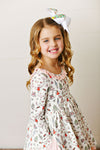 SWOON BABY NUTCRACKER EYELET TRIM POCKET DRESS