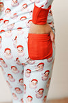 SWOON BABY SANTA BABY BUTTERKNIT BLUE UNISEX 2PC PJ SET