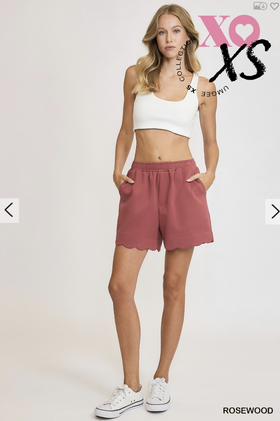Luxeknit Scalloped Shorts
