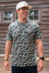 Throwback Camo - SS Patch Logo Pocket Tee