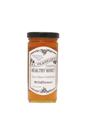 H.L. Franklin’s Honey 12 oz. net wt. Glass Jars