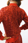 RED SEQUIN JACKET