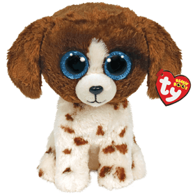 TY Muddles BROWN AND WHITE DOG