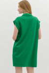 Solid Jersey Knit Sleeveless Pullover Mini Dress