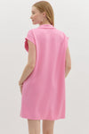 Solid Jersey Knit Sleeveless Pullover Mini Dress