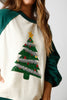 Color Block Sequin Christmas Sweatshirt